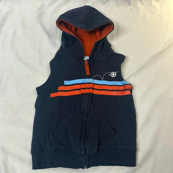 Please Mum - Vintage full zip hooded vest. Size 2T - Picture 1 of 3